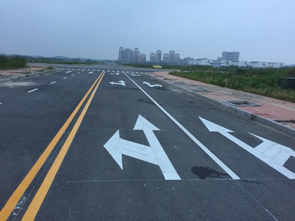 池州道路標(biāo)線施工案例
